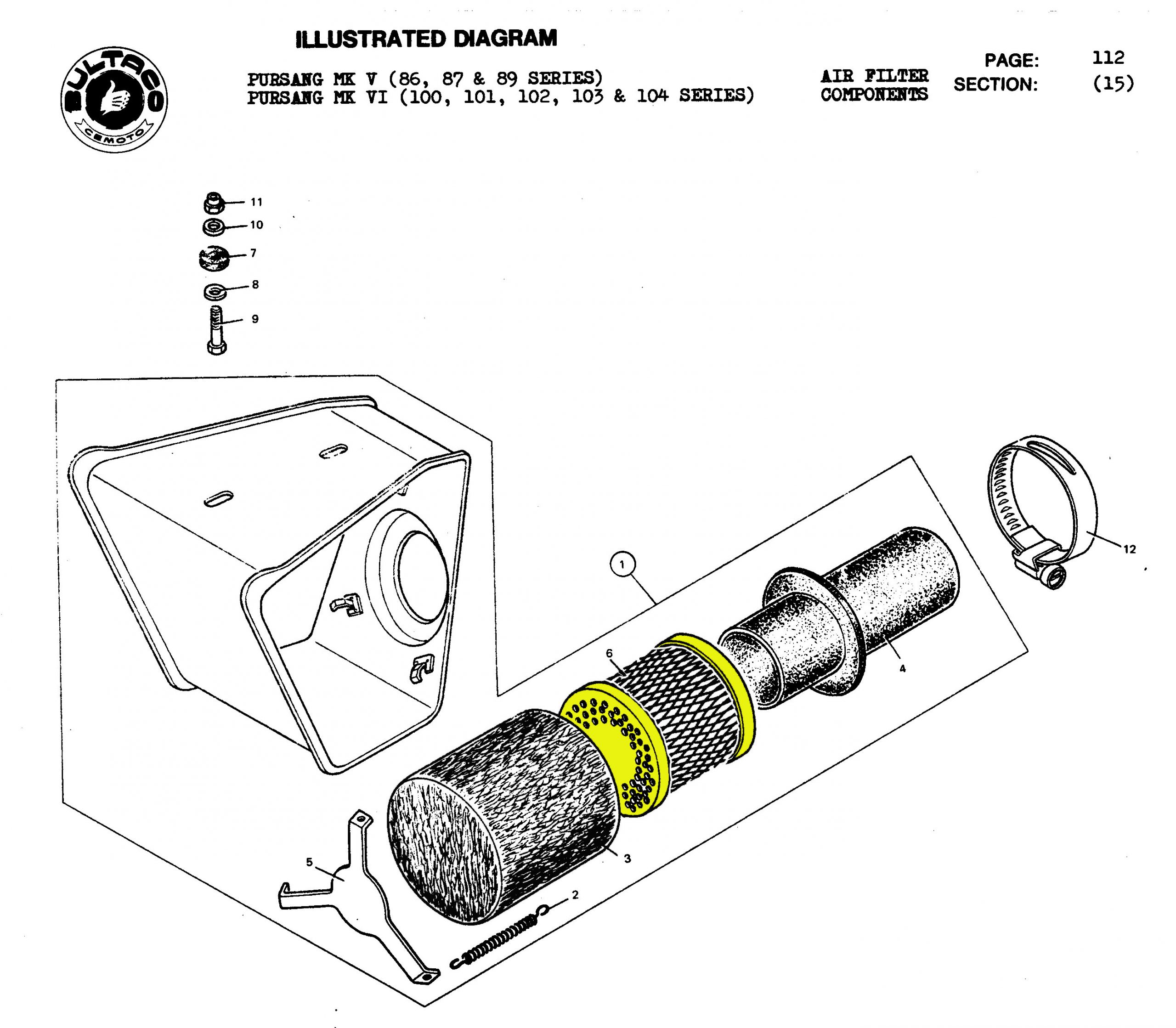 Air Filter Canister Bultaco Frontera, Pursang - Image 3