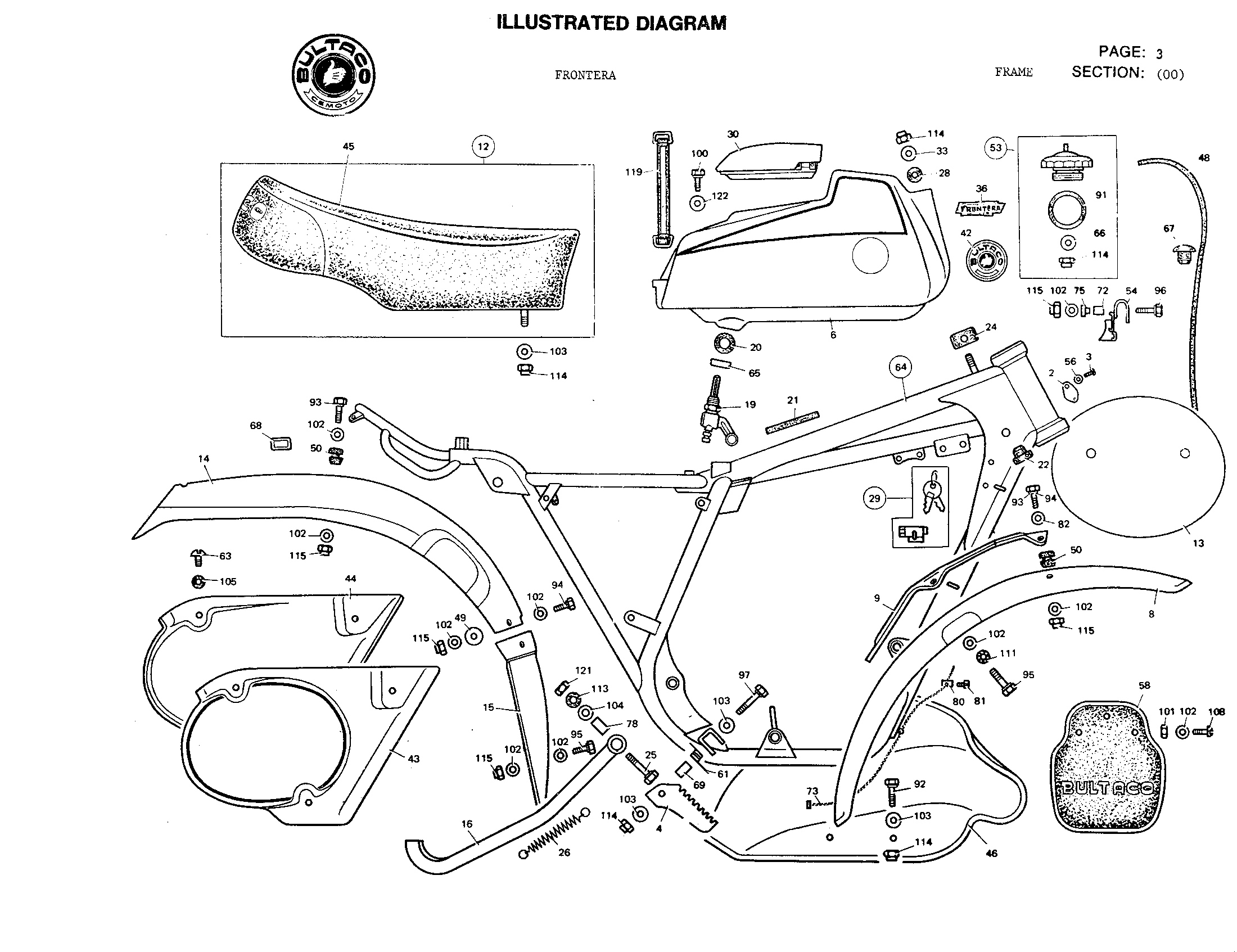 Faldon Aleta Delantera Bultaco Alpina,Frontera,Matador,Sherpa - Imagen 2