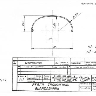 Guardabarros Aluminio en bruto Sin Recortar,Ni Taladrar,Ni Pulir