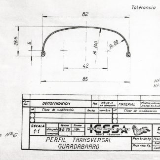 Guardabarros Aluminio en bruto Sin Recortar,Ni Taladrar,Ni Pulir