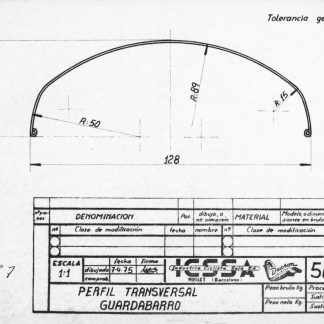 Guardabarros Aluminio,Inox  en bruto Sin Recortar,Ni Taladrar,Ni Pulir