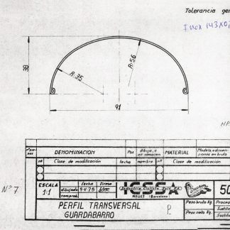 Guardabarros Aluminio,Inox,Hierro en bruto Sin recortar,Ni Taladrar,Ni Pulir