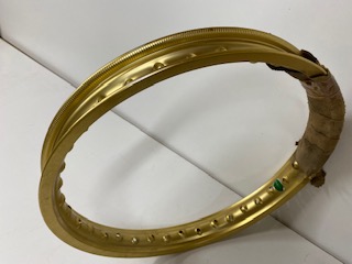 Llanta aluminio 17"x 1.6"  36 radios,sin nervio,sin labio ,color oro y plata