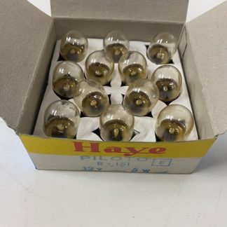 Caja de Bombillas piloto 1 filamento 12V 5W marca Haye