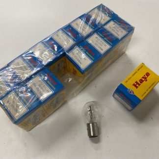 Caja de Bombillas foco 2 filamentos 6V 35/35W tipo bosch marca Haye