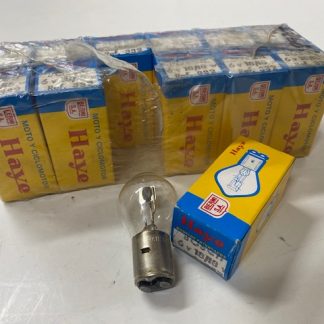 Caja de Bombillas foco 2 filamentos 6V 18/18W tipo bosch marca Haye