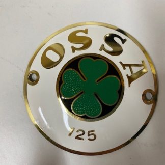 Placa metal redonda deposito Ossa 125