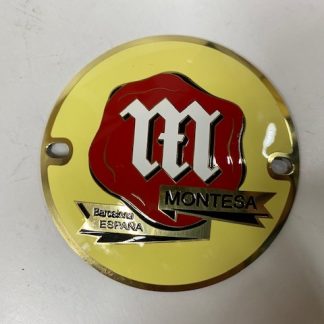 Placa metal redonda deposito Montesa BCN