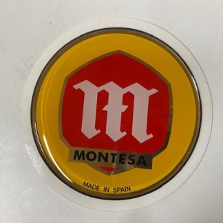 Anagrama en resina redonda deposito Montesa