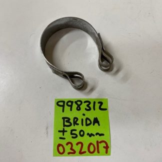 Brida escape cromada 50mm Ossa