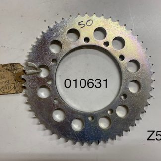 Corona 428 6 agujeros fresados mas 3 agujeros guia para Bultaco Metralla; Matador MK-3; Mercurio 155;175.  Z50