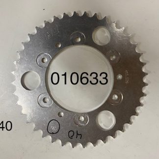 Corona 428 6 agujeros fresados mas 3 agujeros guia para Bultaco Metralla; Matador MK-3; Mercurio 155; 175.  Z40