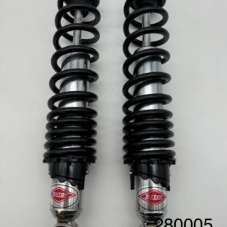 Amortiguador Betor cuerpo cromado; muelle negro