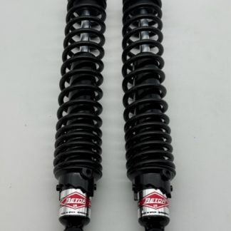 Amortiguador Betor cuerpo negro; muelle negro.