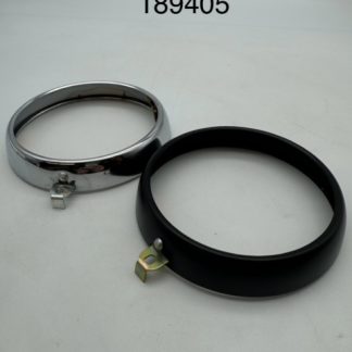 Cerquillo de faro 120mm cromado o negro; sin bisel. Bultaco; Montesa; Ossa; Puch...